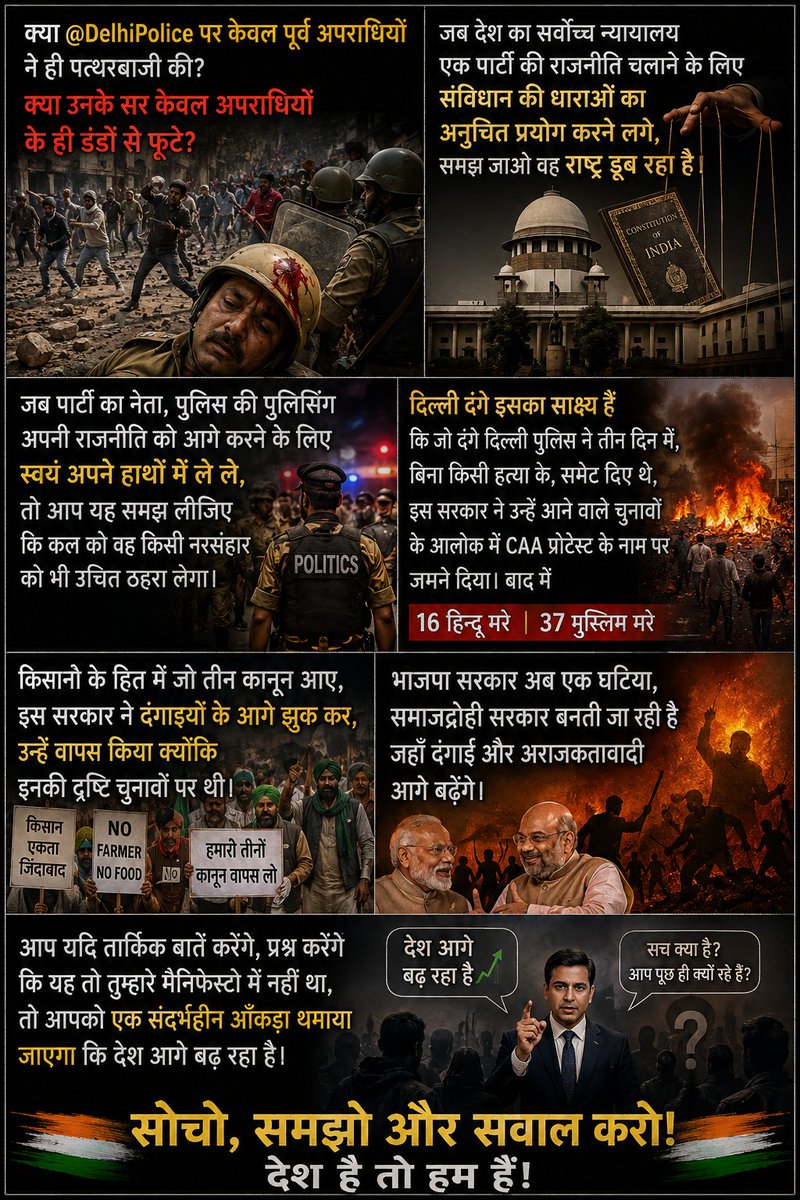 ASHOKesh_'s tweet photo. @ajeetbharti @DelhiPolice पहले हम मुगले से लड़े
फिर अंग्रेजों से 
फिर कांग्रेसियो से
अब इन खाखी नेकर वाले बीजेपी से लड़ रहे हैं आखिर कब तक जनता ऐसे परेशान होगी इन राजनेताओं के कारण? https://t.co/CCE74jSmTj