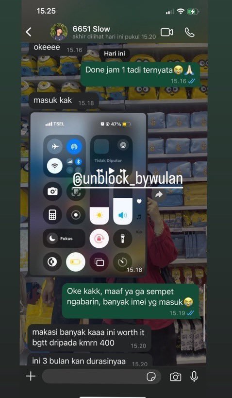 gexsier's tweet photo. OPEN UNBLOCK IMEI BY WULAN ❤️‍🔥
ALL DEVICE HP | IPHONE/ANDROID 
https://t.co/BcounzE9Fx

✅3BULAN : 200.000
✅TRI ONLY : 150.000
✅BEA CUKAI : INBOX 

📲 BERGARANSI RESMI 
📲 ALL OPERATOR 
📲 PROSES CEPAT 
📲 AMAN MUDAH TERDAFTAR RESMI✅ https://t.co/os9Z76dpay