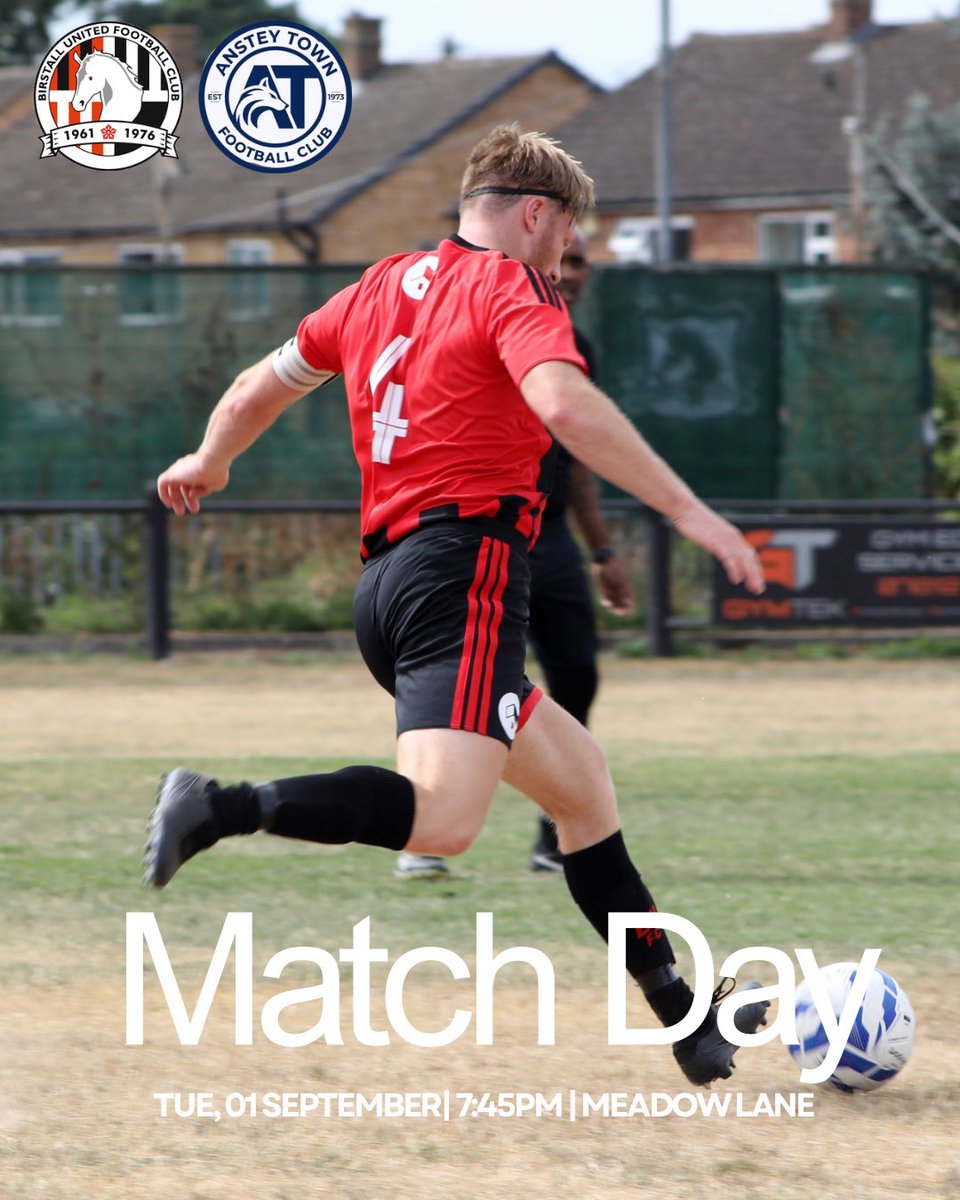 birstall_united's tweet photo. 🔴⚫️MATCHDAY! 🔴⚫️

It’s game day at Meadow Lane! 👊⚽

The lads are back in action tonight as we welcome Anstey Town for another important league game! 

After the disappointing result at the weekend we are looking to put things right! So, get behind the lads as we look to get three points on home soil. 💪