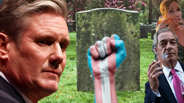 BrigitteEmpire's tweet photo. Don't go feeling sorry for Keir Starmer, remember him as the butcher of trans people and the man who made protesting a genocide a terrorism offence to hide his own complicity in said genocide (link below) https://t.co/1KnsqHu9ln