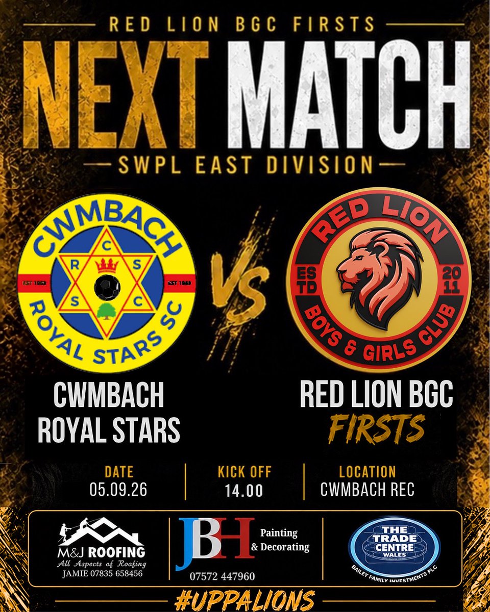 HeolgerrigLions's tweet photo. Good luck to our firsts this week as they look to continue their good form when they go away to @CwmbachRS in the @SWPLInfo 🔴⚫️
#uppalions https://t.co/KikgwhEihk