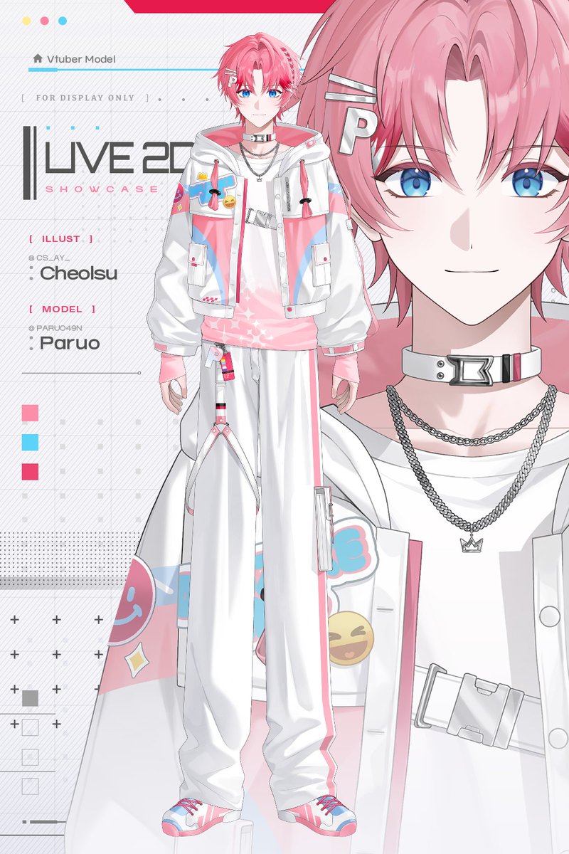 CS_AY_'s tweet photo. STPR/True&amp;Lip所属のパルオ様（@PARUO49N）のLive2Dイラストを担当させていただきました！
V体としてのデビュー、おめでとうございます🥰🩵💄
#STPR #とぅるりぷ https://t.co/tWB8Wbw0dl