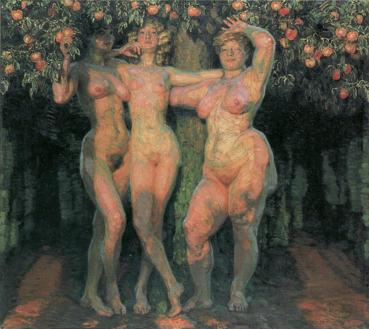 thomasspillet's tweet photo. "And the peak of the mountain was apples, the hugest that ever were seen,
And they prest, as they grew, on each other, with hardly a leaflet between,
And all of them redder than rosiest health or than utterest shame,
And setting, when Even descended, the very sunset aflame" https://t.co/EJJDU9B4M8