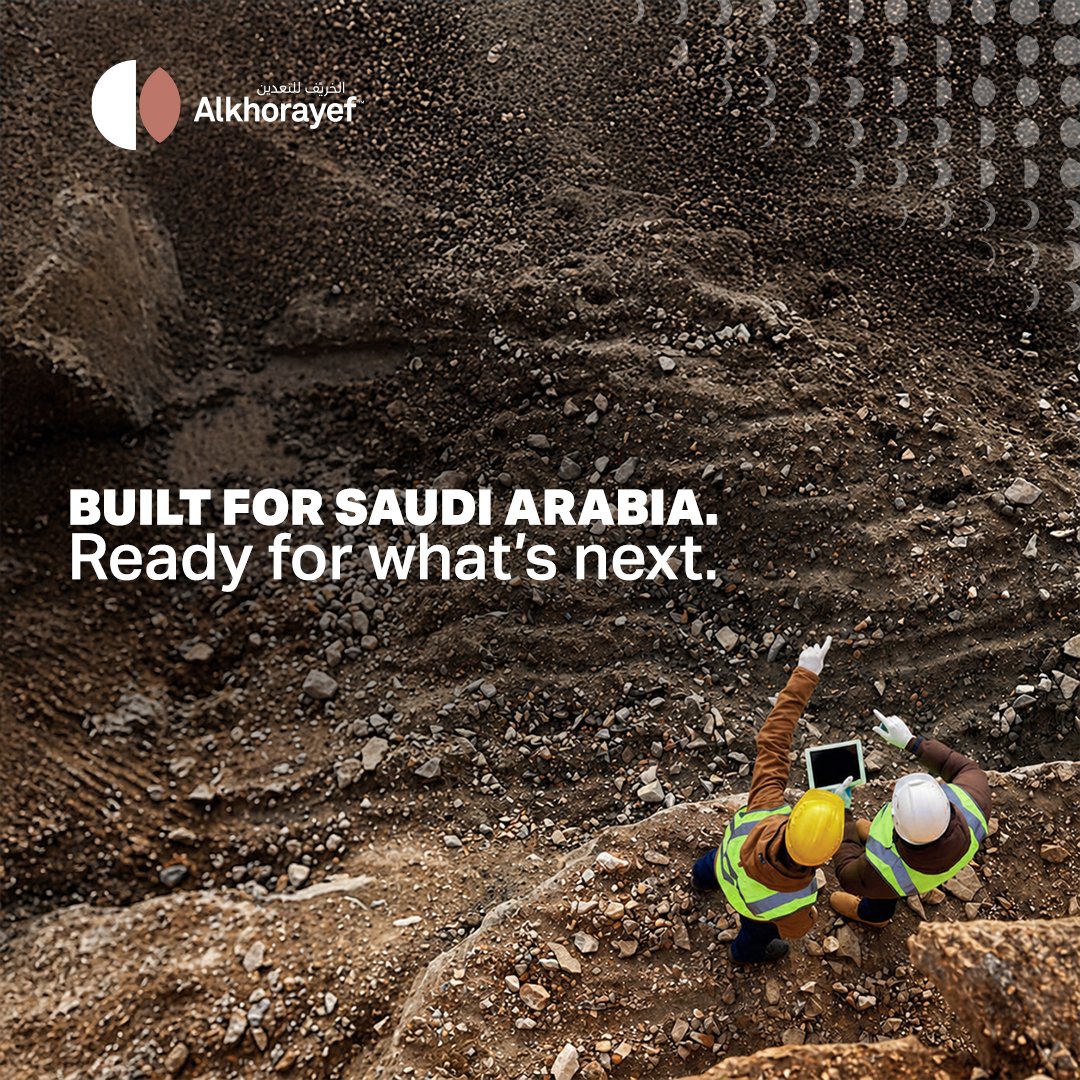 AlKhorayefMC's tweet photo. As Saudi Arabia’s first fully integrated mining exploration services company, AlKhorayef Mining combines advanced technology, local expertise, and operational excellence to accelerate the Kingdom’s mining ambitions.
#AlKhorayefMining #Mining #IntegratedSolutions #SmartMining https://t.co/UxYWdWIn5E