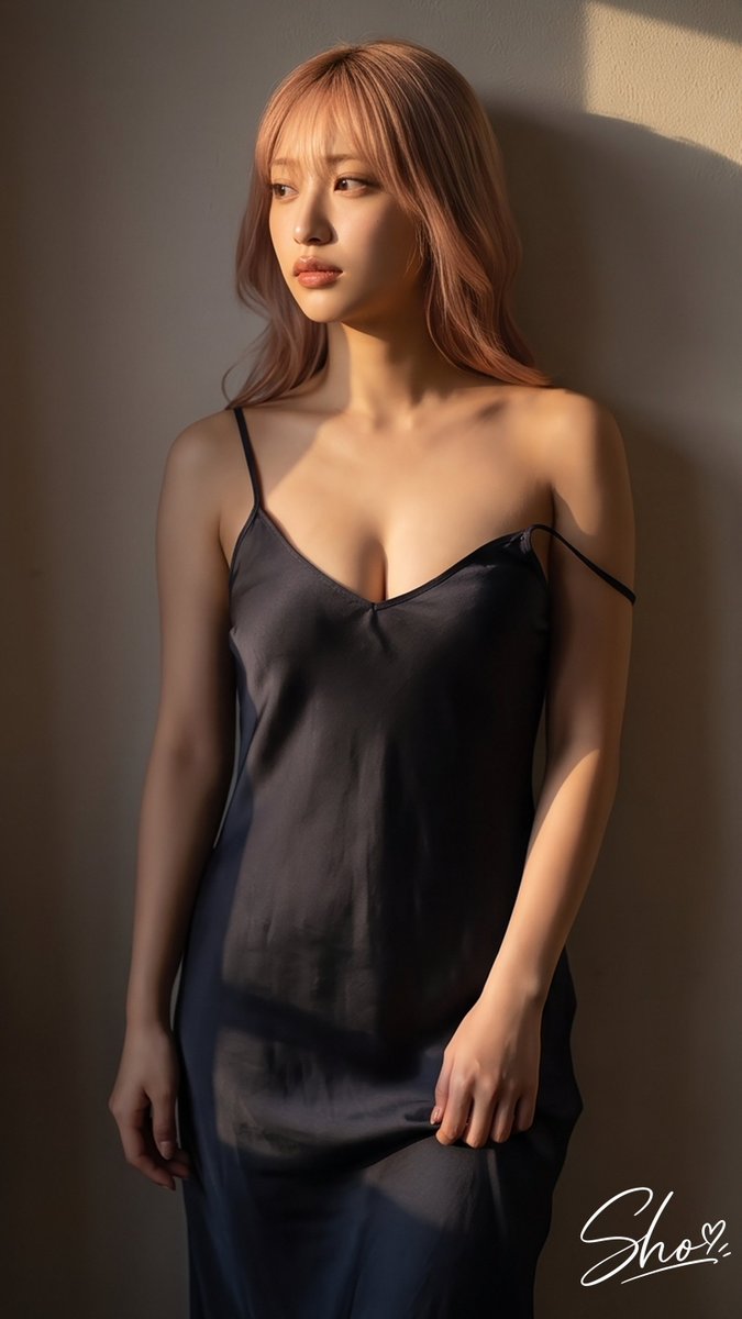 kawasho_web's tweet photo. Model mode: on.
Black Slip Dress Mood 🖤

Prompt: Black satin slip dress with a smooth fluid texture, delicate spaghetti straps, a soft draped neckline, and a relaxed body-skimming silhouette. Minimal, elegant, and subtly sensual styling with a refined monochrome mood. https://t.co/QI9ouCYvN3