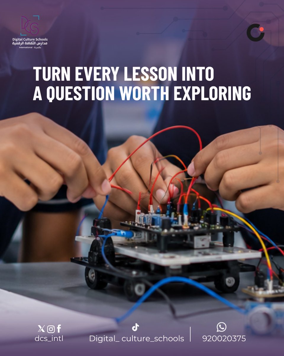 DCS_INTL's tweet photo. Curiosity helps students look beyond the answer and understand the idea.

Ask one better question today. ✨

Al Fayha Branch | Irqah Branch | Al Munsiyah Branch https://t.co/xsCGvf0yN6