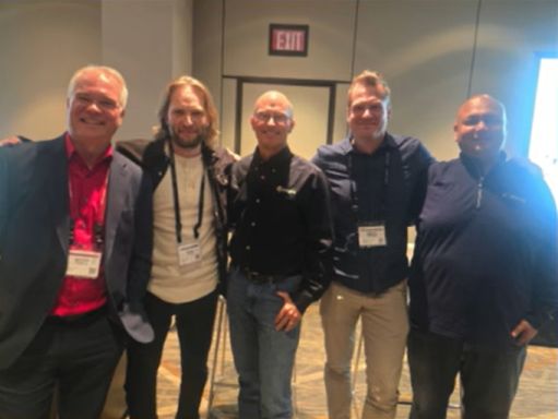 ScottPoeschl's tweet photo. Another 5 out of 5 stars — and this one was personal.

Thank you to David Searns, Erich Hugunin, Pankaj Jindal, and Paul Bacon for joining me on the "AI Innovation Showcase" panel at CONNECT, exploring how AI is actually transforming staffing workflows today https://t.co/plQ85GWbTj