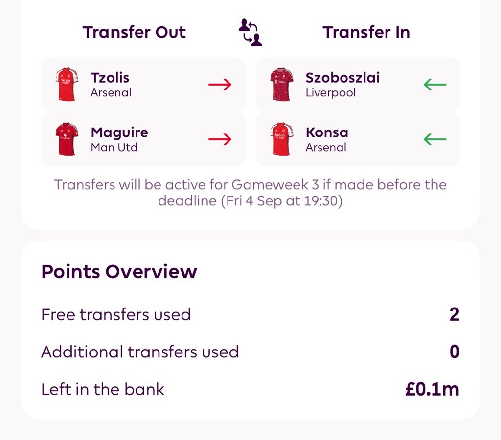 yungmopi_'s tweet photo. @skowronFPL Szybka kibicowska predykcja jest taka, nie ma pewności czy wystartuje na Chelsea. O ile osobiscie mysle ze tak bo ma pelny preseason w nogach i Mikel nie bedzie chcial go spalic, o tyle Eze to poważny konkurent I bedzie rotacja

50/50 ja chyba uciekam w Szobo i Konse https://t.co/T4dCPRDtRe