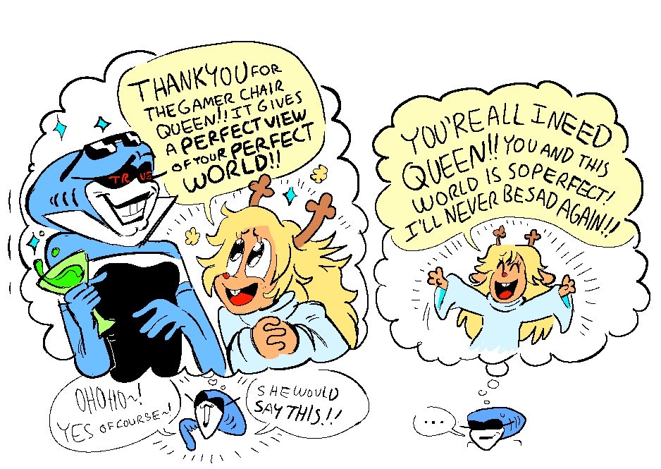 mickeyclarefs's tweet photo. Various recent queens and other characters… I love queens flaws. Love her nuance. Shes wonderful… 💙💻💙 https://t.co/YnJMe6rCwR