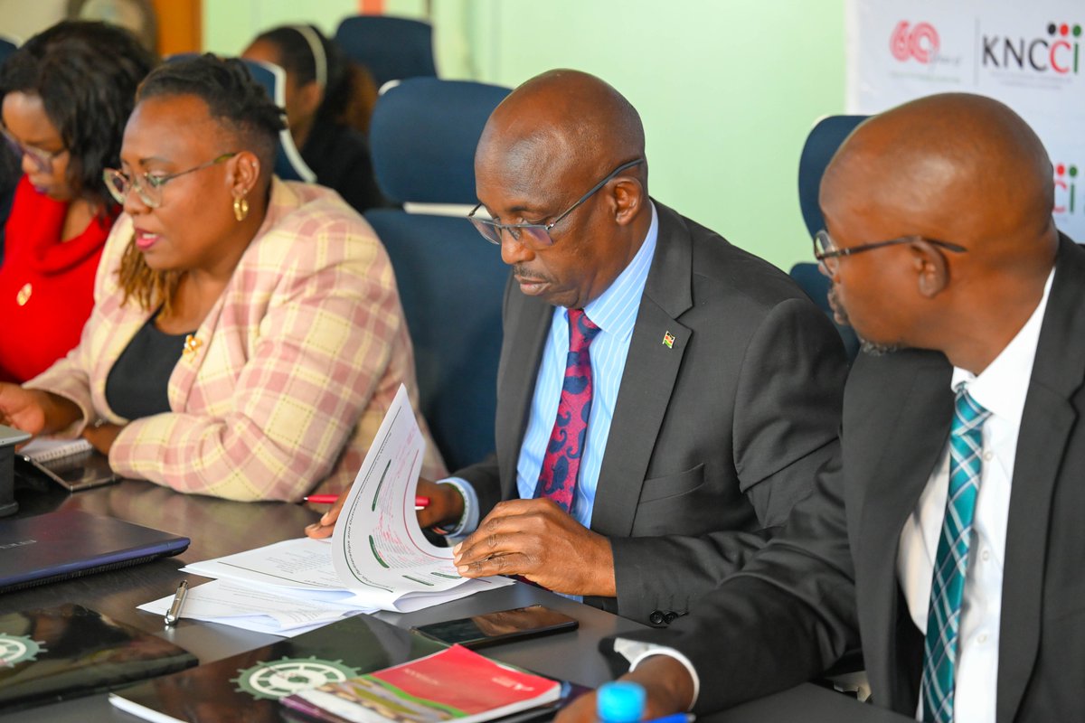 kenya_chamber's tweet photo. KNCCI Holds Diplomatic Engagement on Economic Strategy
On 1 September 2026, KNCCI hosted a briefing for Heads of Mission. Marking 60 years since its founding in 1965, KNCCI highlighted its devolved network across 47 counties and its role in connecting MSMEs to global trade.
The presentation detailed key impact metrics and strategic goals such as MSME Support, Advocacy Priorities and the announced the Africa Commerce & Industry Summit (ACIS 2026) Flagship Event .
KNCCI President Dr. Erick Rutto emphasized shifting diplomacy from generic relationships to structured, outcome-oriented economic value:
· Economic Landscape: Highlighted Kenya’s real GDP growth reaching 5.3% in early 2026 and merchandise exports totaling KSh 118 billion in June 2026. Africa remains Kenya's largest export market, accounting for KSh 452.8 billion in 2025.
· Five Pillars of Collaboration: Urged envoys to partner on Market Intelligence, Investment Attraction, Export Development, Business Corridors, and Measurable Outcomes.
· Core Objective: Called for moving "from relationships to partnerships; from partnerships to transactions; and from transactions to lasting economic impact".
Ambassadors' Feedback & Strategic Directives
During the interactive session, diplomatic envoys provided feedback on execution and policy alignment:
· Activating Signed MOUs: Ambassadors explicitly called on KNCCI to ensure all signed MOUs transition into active, functional commercial channels to maximize tangible returns for Kenyan businesses.
· State Department & Chamber Coordination:Recommended establishing mandatory quarterly meetings between KNCCI and the State Department for Foreign Affairs to synchronize bilateral commercial goals.
· Market Intelligence Exchange: Agreed on continuous, bi-directional sharing of market intelligence and data between embassies and KNCCI to identify trade barriers and demand.
· Strategic Economic Engagement: Emphasized building long-term country-to-country business corridors over ad-hoc delegations to sustain trade growth and investment flows.