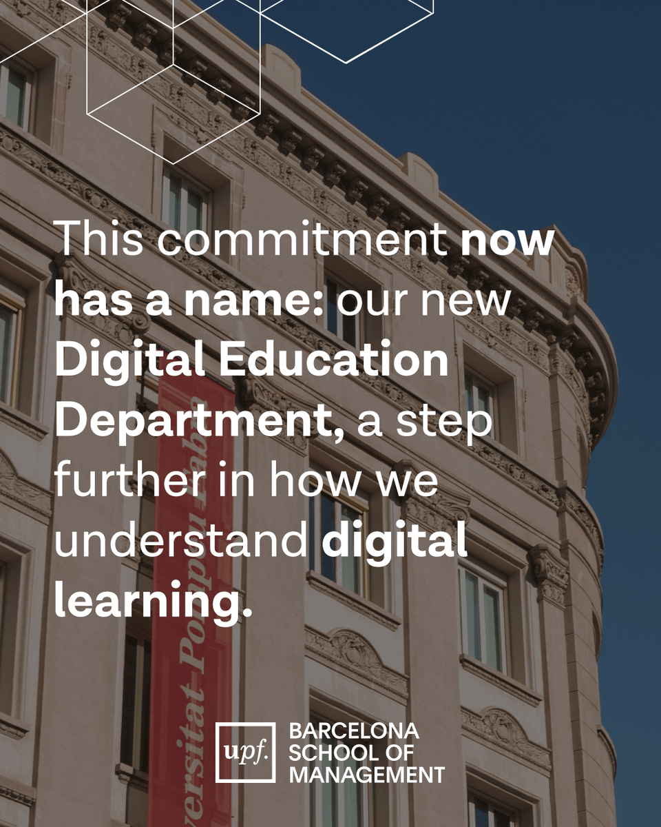 bsm_upf's tweet photo. Learning from anywhere. At your own pace. With real impact. This #DigitalLearningWeek, we celebrate what is already how many of our students learn.

At UPF-BSM, #DigitalEducation means rethinking how we teach and connecting talent worldwide, with no compromise on academic rigour.

Programs like our #ExecutiveMBA Online show where this is heading: education with no borders. ❤️