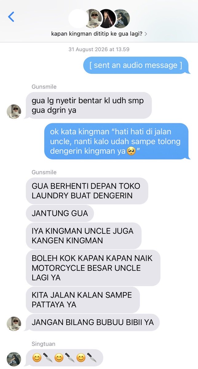skithereens's tweet photo. konon katanya begini jadinya chat sehari hari mereka di kristsingto kingman #singkitau feat. uncle gunsmile https://t.co/qtG6F6uneH