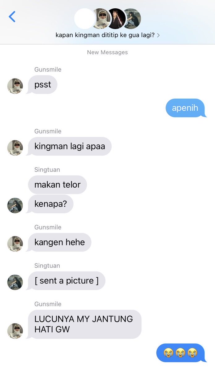 skithereens's tweet photo. konon katanya begini jadinya chat sehari hari mereka di kristsingto kingman #singkitau feat. uncle gunsmile https://t.co/qtG6F6uneH