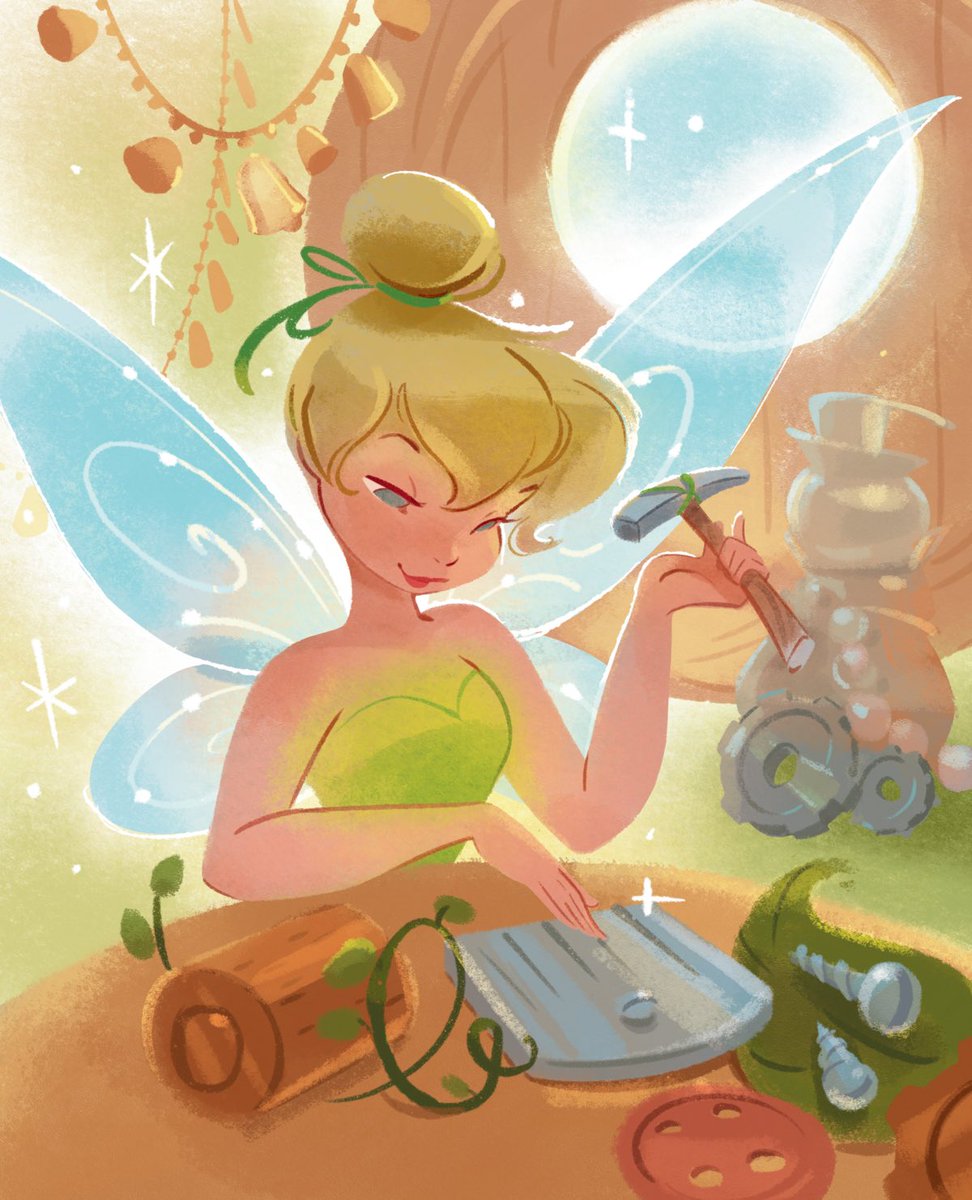 desolatist's tweet photo. new tinker bell picture book written by kiki trope &amp; illustrated by casey robin has officially released!! https://t.co/LcT9E6FI35