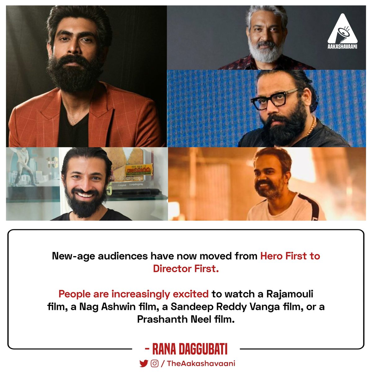 TheAakashavaani's tweet photo. Hero Worship To Director Driven…. https://t.co/5URJxM72Kf