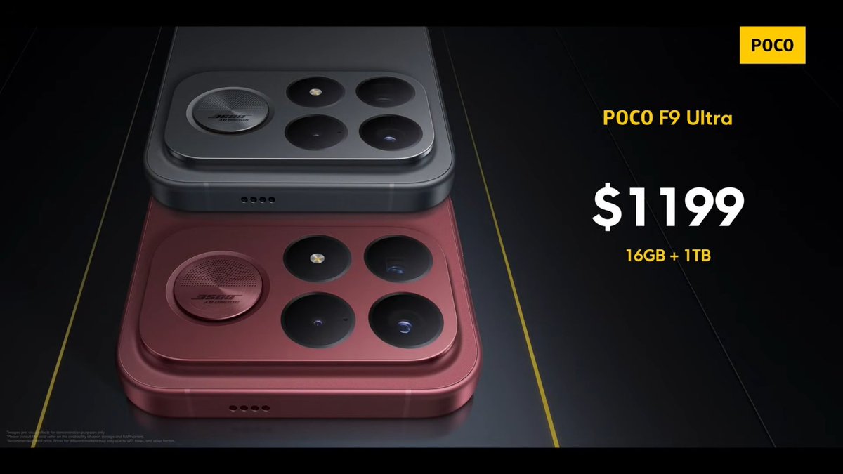 stufflistings's tweet photo. POCO F9 Ultra launched globally. https://t.co/wH4zK0FR45