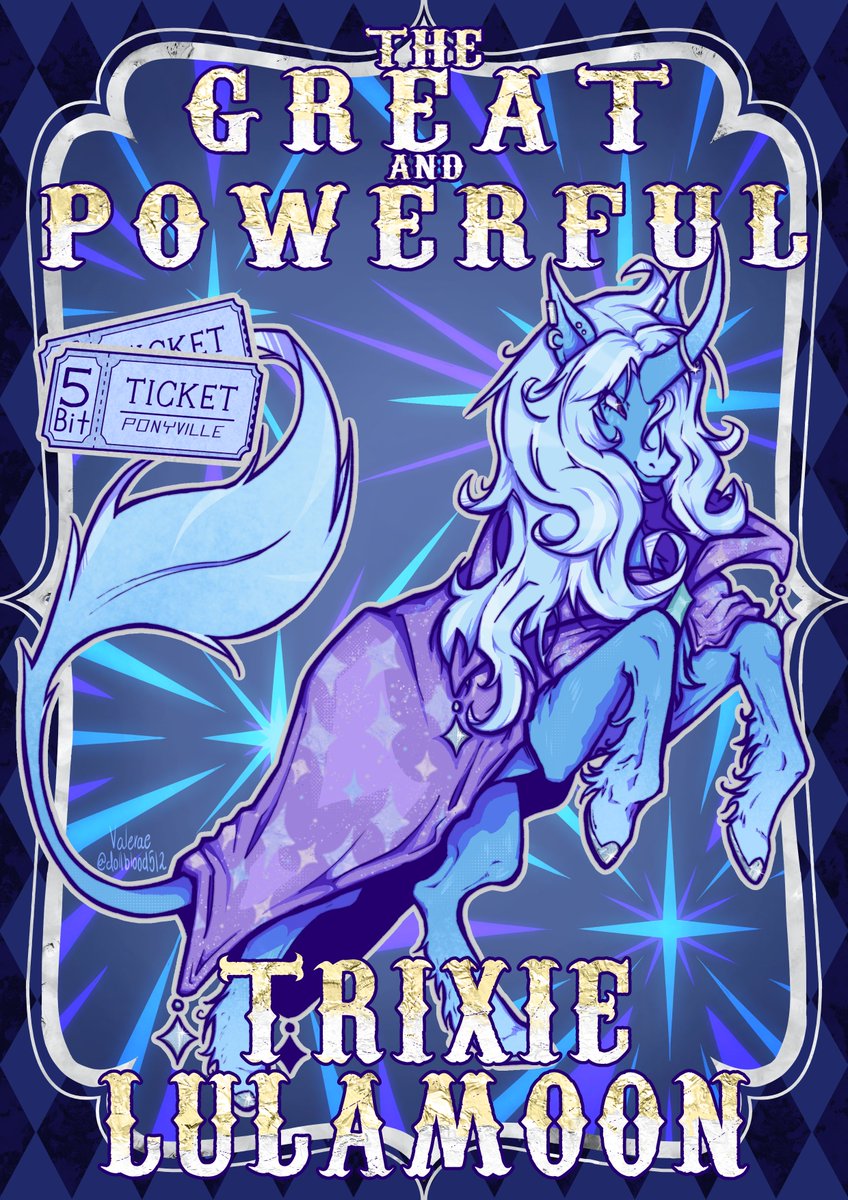 dollblood512's tweet photo. the GREAT &amp; POWERFUL TRIXIEEE!!! >:D #mlp #TrixieLulamoon #mlpfanart #mlptwt https://t.co/YCJjdIXt4l