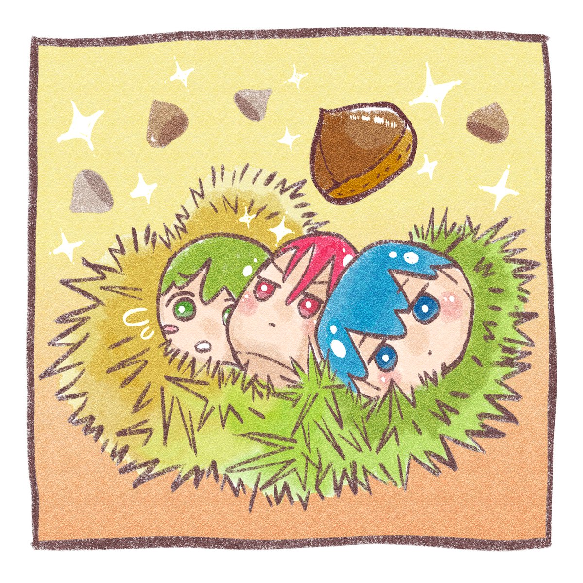 mochimugiO's tweet photo. 🌰栗に捕らわれし おまんじゅう🌰 https://t.co/cs2IQuN3Ek