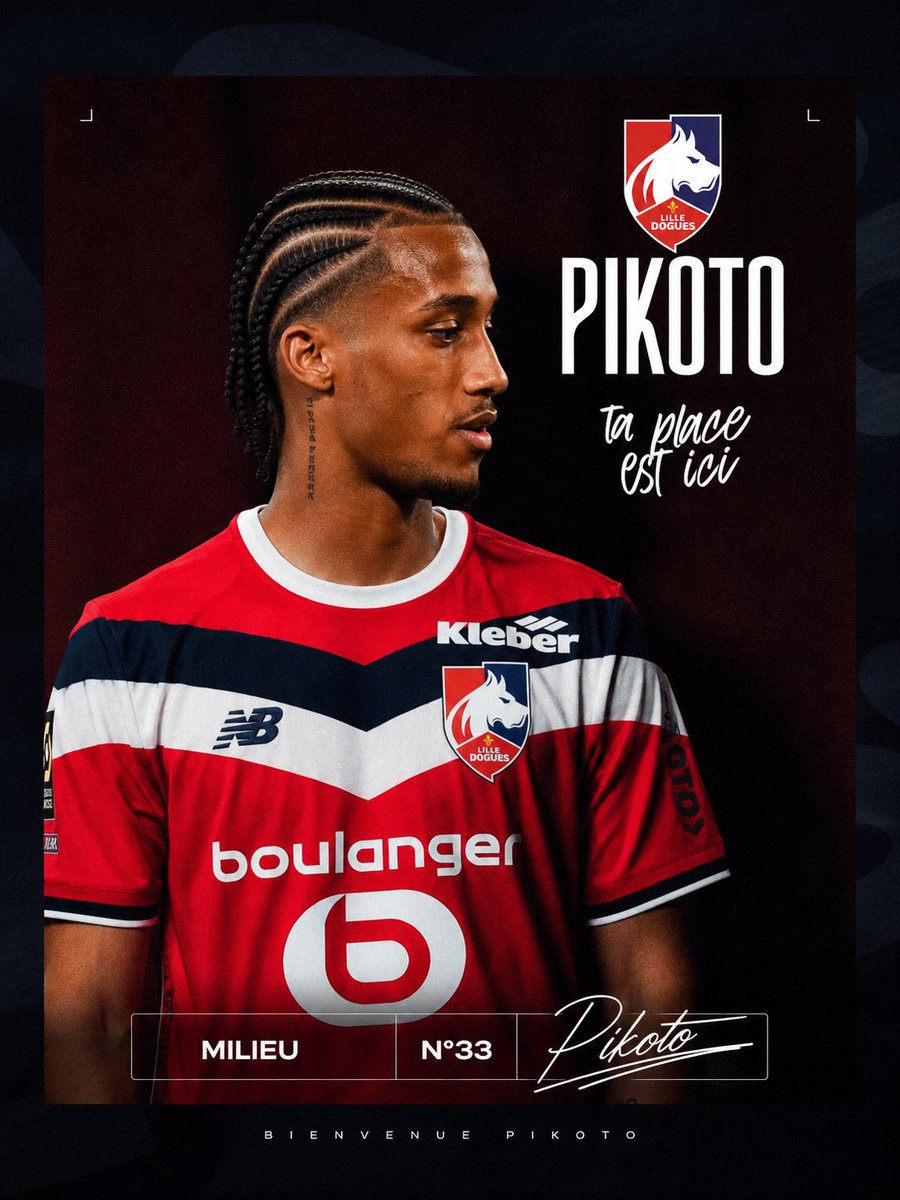 LOSC_EPL's tweet photo. 𝐋𝐞 𝐋ille Dogues 𝐨𝐟𝐟𝐢𝐜𝐢𝐚𝐥𝐢𝐬𝐞 𝐚𝐮𝐣𝐨𝐮𝐫𝐝'𝐡𝐮𝐢 𝐥'𝐚𝐫𝐫𝐢𝐯𝐞́𝐞 𝐚𝐮 𝐂𝐥𝐮𝐛 𝐝𝐞 Pikoto ♥️🤍

Le milieu de terrain français de 18 ans s'engage à Lille en provenance du London Blues ! 🤩

Bienvenue Pikoto ! 🫶 https://t.co/bMum3IcNkW