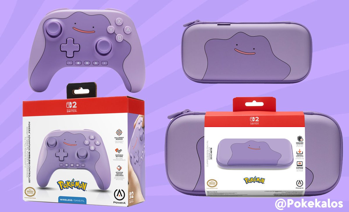 Pokekalos's tweet photo. Nouvelle manette sans fil et sacoche Nintendo Switch 2 de Métamorph éditées par @powera disponibles prochainement à la vente https://t.co/QUyiBaJEhq