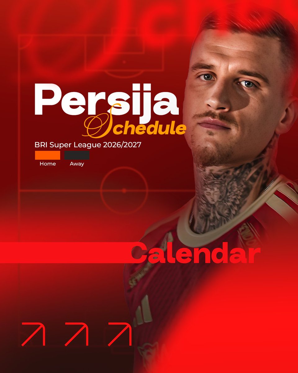 Persija_Jkt's tweet photo. Jadwal lengkap Persija di BRI Super League 2026/27 sudah hadir. 🔴🗓️ 𝑺𝒊𝒎𝒑𝒂𝒏 𝒌𝒂𝒍𝒆𝒏𝒅𝒆𝒓𝒏𝒚𝒂, 𝒔𝒂𝒎𝒑𝒂𝒊 𝒋𝒖𝒎𝒑𝒂 𝒅𝒊 𝒔𝒆𝒕𝒊𝒂𝒑 𝒑𝒆𝒓𝒕𝒂𝒏𝒅𝒊𝒏𝒈𝒂𝒏!

#Persija https://t.co/xgM0JaVOn6