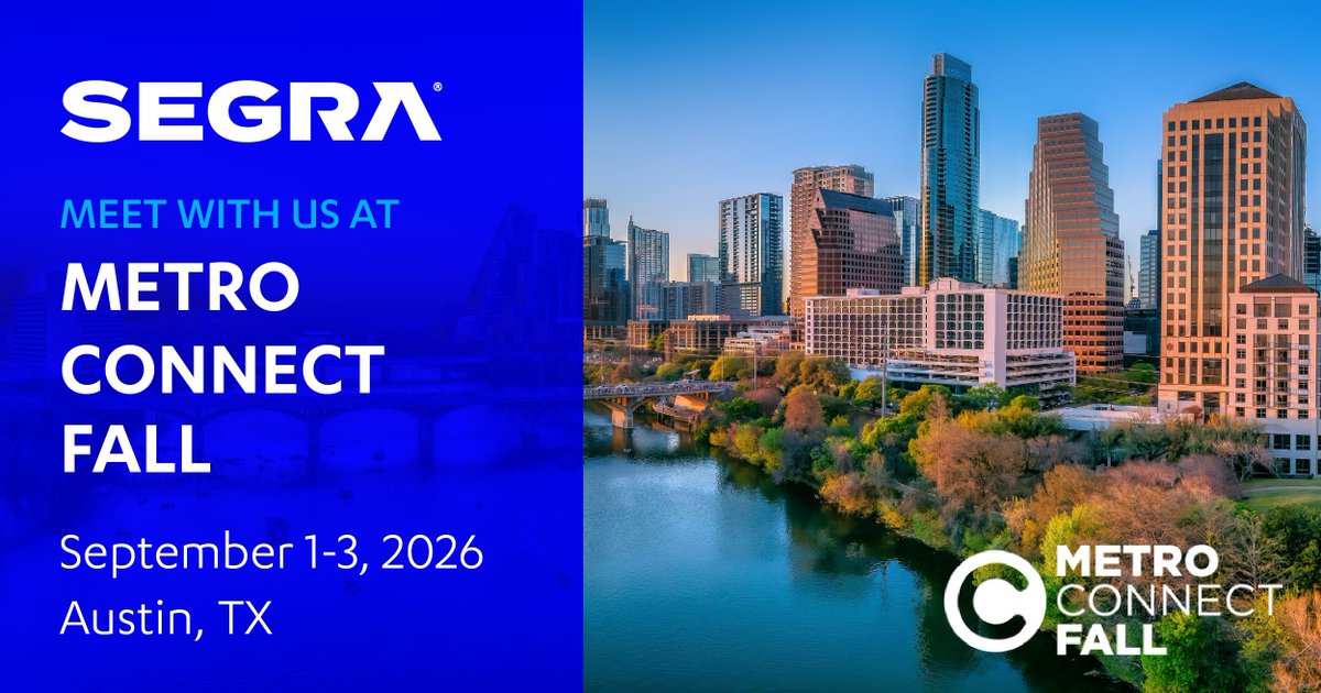 GoSegra's tweet photo. Meet with us at Metro Connect! 

If you’re looking for a fiber partner with the scale to support your growth and the experience to deliver, let’s start a conversation.

Schedule a meeting with the Segra team: https://t.co/RsZqWDz8sk 

#GoSegra https://t.co/K2EitYJKBs