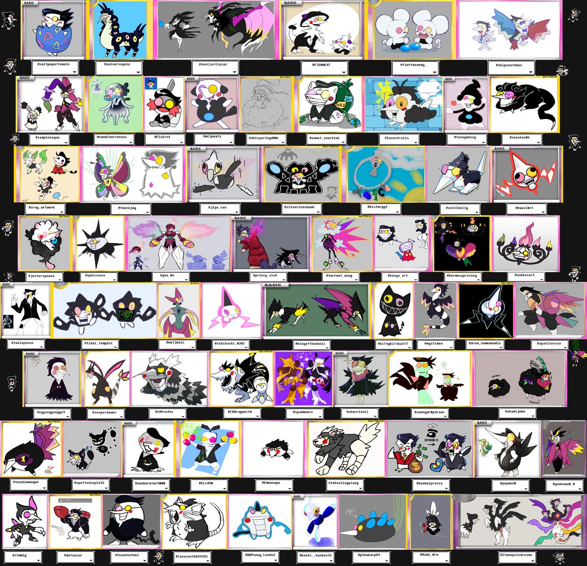 Vampinvogue's tweet photo. 🎊Presenting 🎊

Page One of the Spam-mon collection! https://t.co/aK6RJHiMv3