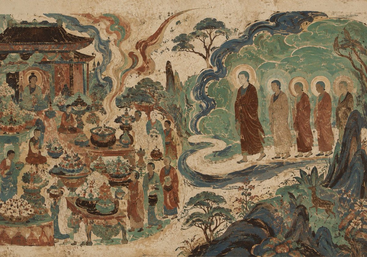dhammaliterati's tweet photo. Sahassavagga

Verse 108: In this world, one may make sacrificial offerings, great and small, all the year round, in order to gain merit; all these offerings are not worth a quarter of the merit gained by worshipping the Noble Ones (Ariyas) who walk the right path. https://t.co/FowsAil82F