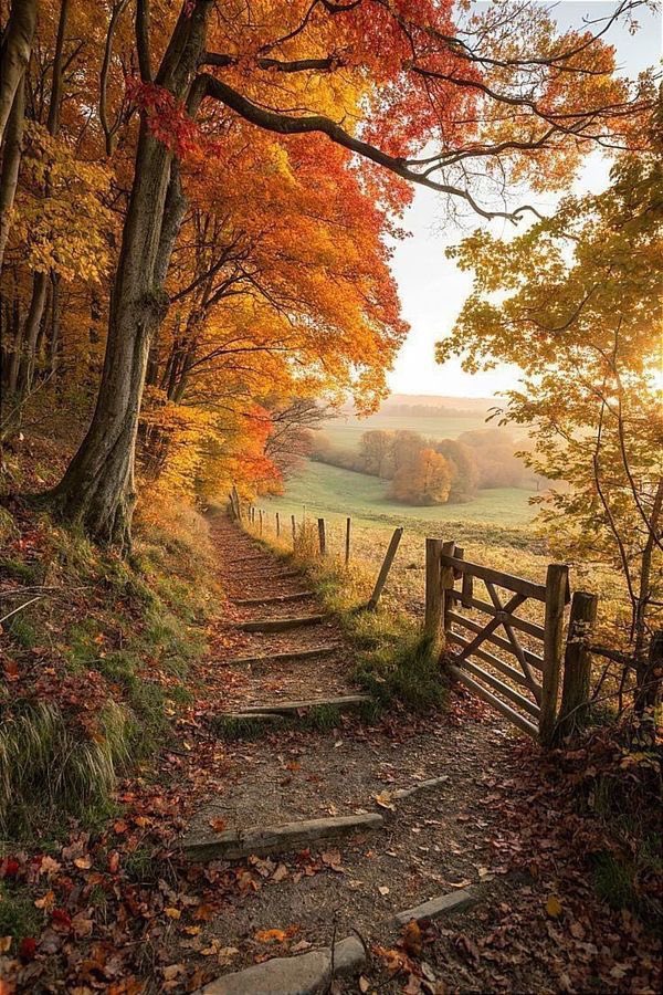 Gitana1369877's tweet photo. "September came, bearing gifts of golden light and quiet paths." https://t.co/UadEkC5dmI