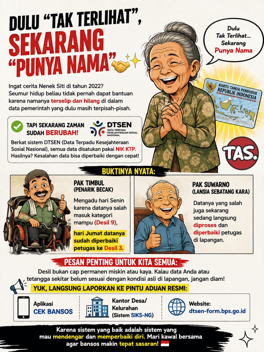 F4auzan's tweet photo. Desil DTSEN fungsinya nunjukin posisi relatif kita di masyarakat.
Dari kelompok yg relatif lebih rendah sampai yg relatif lebih tinggi.
Bukan ukuran pasti isi dompet seseorang.
#CekFaktaDesil https://t.co/ENb4eNf6aB