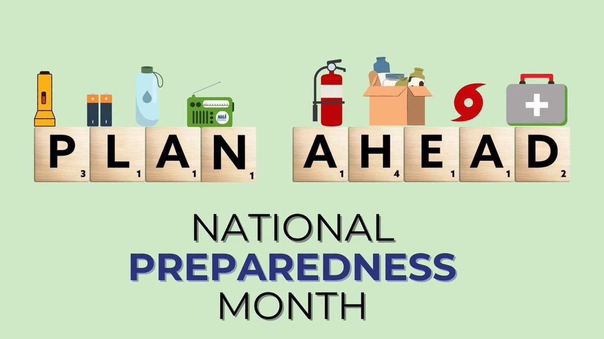 Plan ahead, national preparedness month