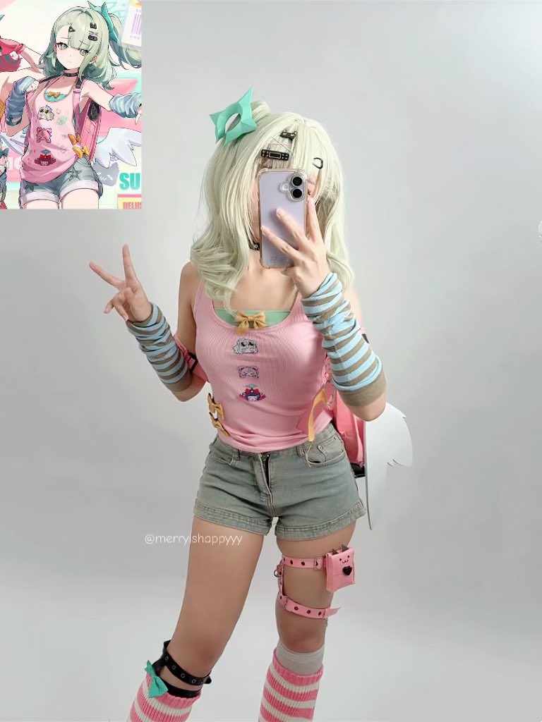 merryishappyyy's tweet photo. Yadaaa~ Sunna + KFC bag !! 🎀🪽

#sunna #ZenlessZoneZero #zzzero #cosplay https://t.co/pE4ArziUeo