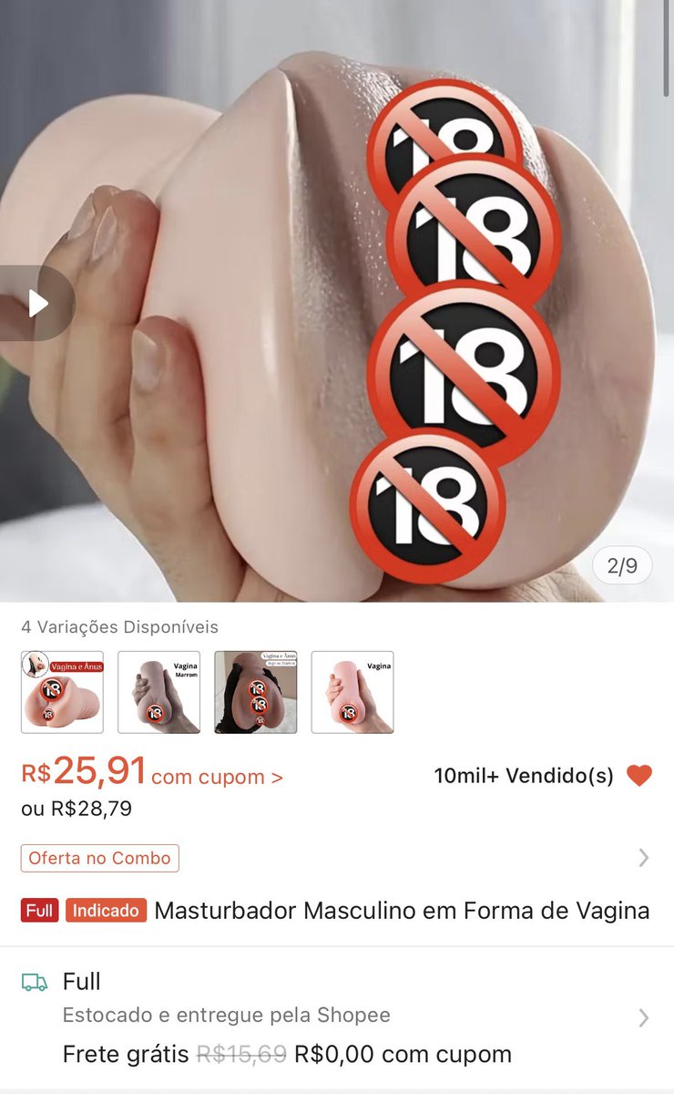 Sexy_shopee's tweet photo. Nosso seguidor @Mulekegrande18 fez sua avaliação, socando no masturbador da Shopee, e mandou pra gente na dm 🔥🥵

Vídeo completo no link 🔗
https://t.co/mmjoBDT06c https://t.co/f1dvNvFZTY
