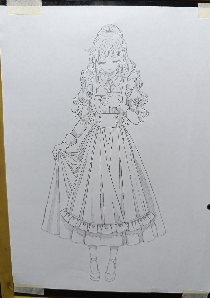 RosemaryTransAr's tweet photo. Me dibuje como Maid, estoy lista para servirle el café o liquidar a quien sea necesario.
#art  #maid #dibujo https://t.co/5QKDqqOReG