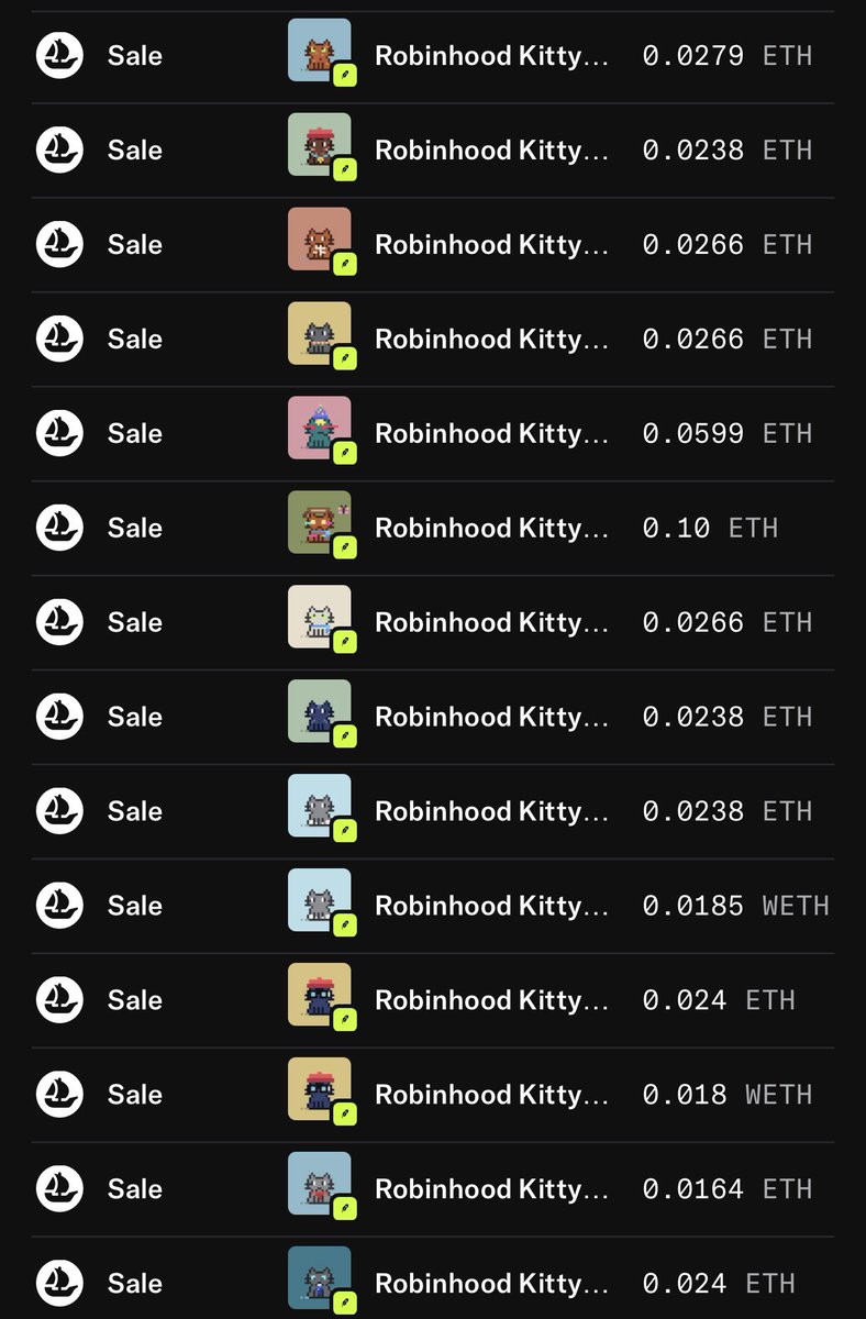 xinsanityo's tweet photo. These will eventually fly 

price only go down bcus weth bots non stop fighting on floor 

Art plays have low volume so people weth out when they need liquidity or stop caring 

Each time it gets low enough people sweep the floor 

I told you guys days weeks months 

Very confident in these 

V1 Kitties 

No token 
No speculation 
Art + lore 
Collectors collecting 

https://t.co/d7eLBHe71a