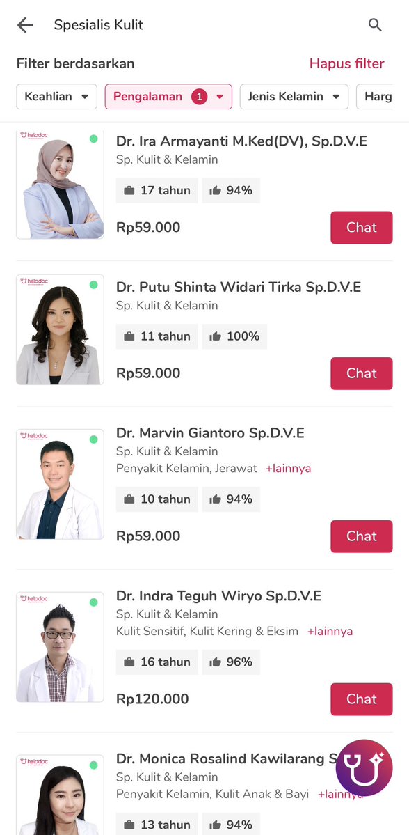 nurmd_'s tweet photo. Butuh konsultasi Dokter, di Halodoc aja simple bisa dimanapun, tinggal pilih sesuai keluhanmu:
Dokter Umum, Sp Anak, Sp Kulit, Sp Dalam, Psikolog dll.

Diskon s.d. 50% (maks. Rp5.000) pakai Kode Kupon: HLDXC1AFDY

Berikut rekomendasi dokter halodoc:

#dokter #zonajajan #promo_X https://t.co/jDvuhqCA0M