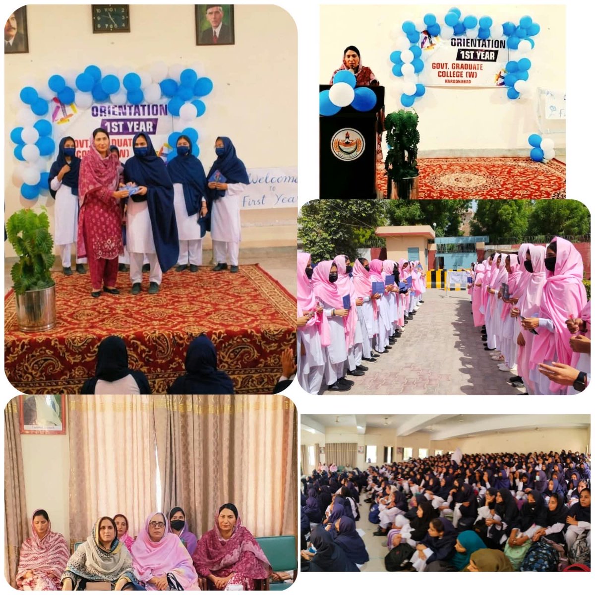 GovtGCWHND's tweet photo. ، معزز تدریسی عملے اور سیکنڈ ایئر کی طالبات نے نئی آنے والی طالبات کو نہایت محبت اور گرمجوشی سے خوش آمدید کہا۔
یہ تقریب نئی طالبات کے ��یے نئے تعلیمی سفر، نئے عزم اور روشن مستقبل کی جانب ایک خوبصورت آغاز تھی۔ https://t.co/cG1FTj9uJX