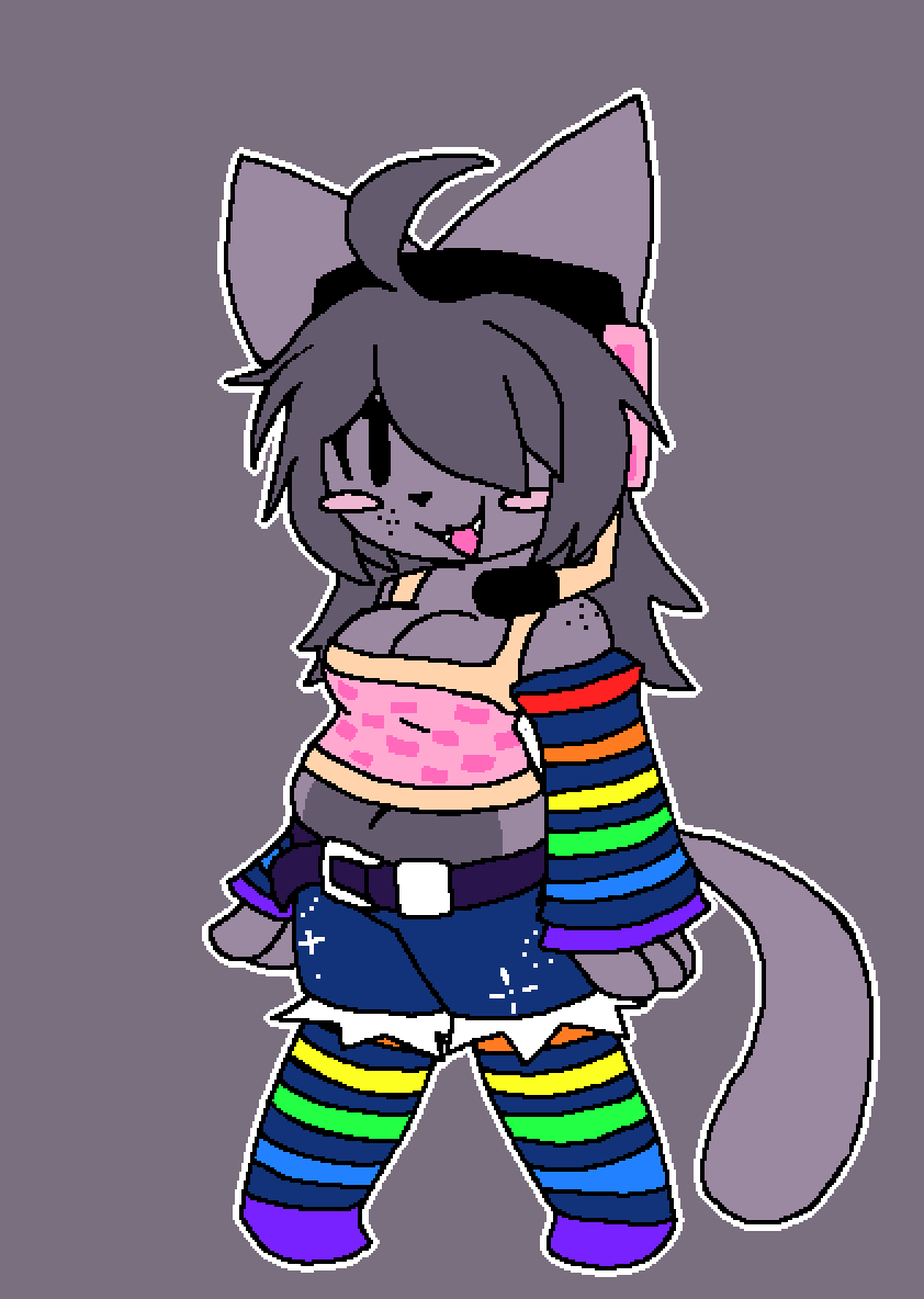 BurntToastBlaze's tweet photo. Remade my Pursuitcore Nyan design, again (I gotta get better at sticking with designs)
based them more on the icon trivia because I feel like they should keep that as part of her character 
#Pursuitcore https://t.co/9PYNYf7n8N