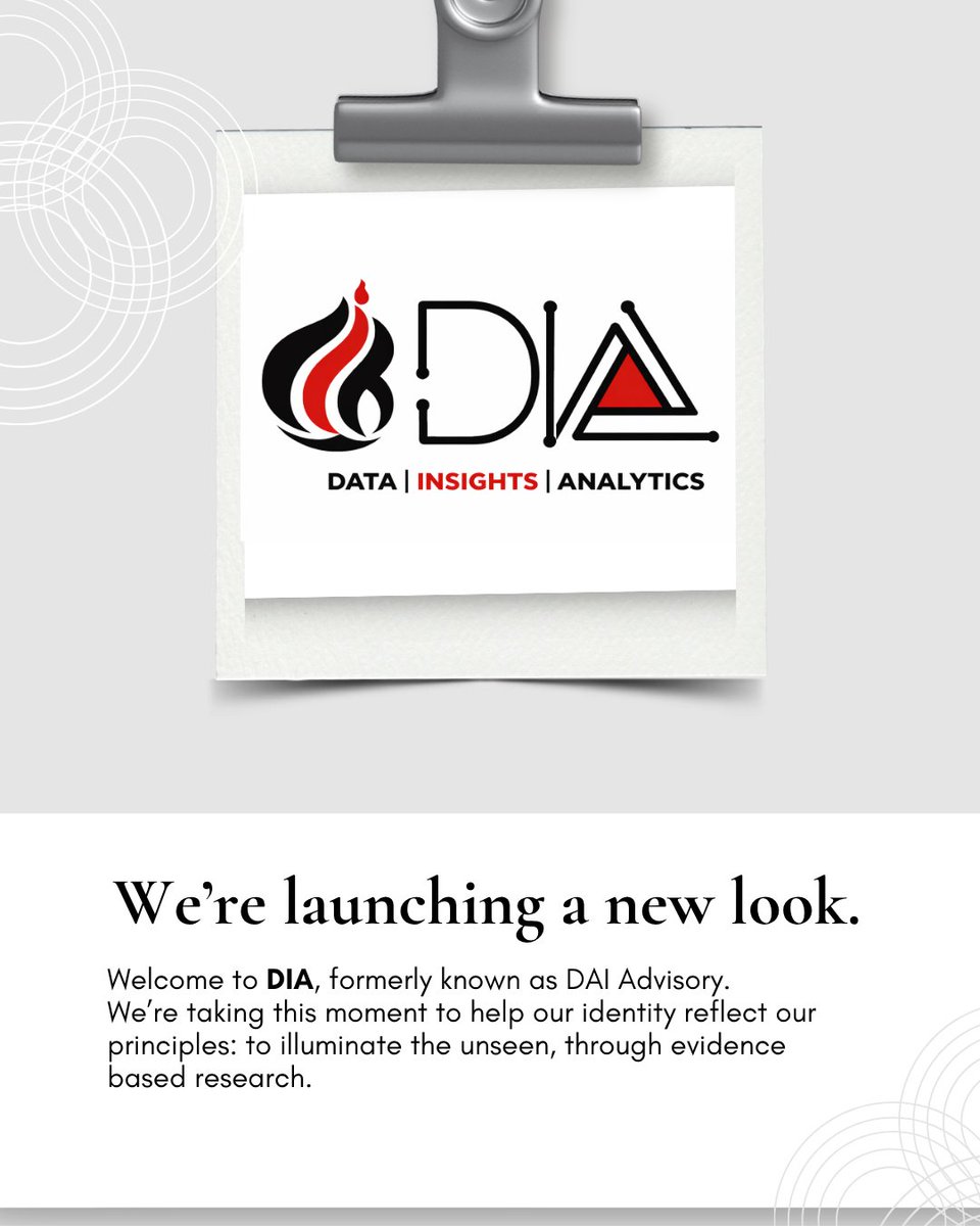 DIAResearch's tweet photo. Meet DIA: our new identity, inspired by the ‘dia’ and our mission to illuminate the unseen through evidence-based research.

Swipe to understand the thinking behind our new identity.

DIA. Illuminating research. https://t.co/4tBtjXNOch