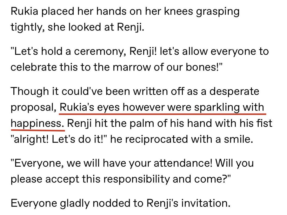 Nagato890's tweet photo. Ichiruki fans: Rukia was sad to marry Renji🤡🤡🤡

Bleach novel: https://t.co/EDbo0UR40D