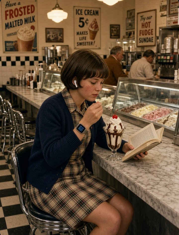 pastry_cubcake's tweet photo. This photo is from 1968, but one small detail clearly doesn’t belong there.

Can you spot what’s out of place? https://t.co/UCeVUIBOtT