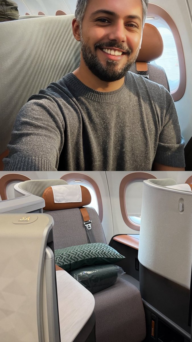 Jo0sef's tweet photo. أول تجربة على الطيارة الجديدة Airbus A321XLR وماتوقع أكررها مرة ثانية!

الطيارة جميلة والتصميم حديث والخصوصية في درجة الأعمال ممتازة، لكن الصدق إنها ماعجبتني أبد وماكانت رحلة مريحة.. الكرسي ضيق والمساحة حولك محدودة لدرجة حسيت المقعد مقفل علي من كل جهة ⚰️ https://t.co/73EaqsrKGK