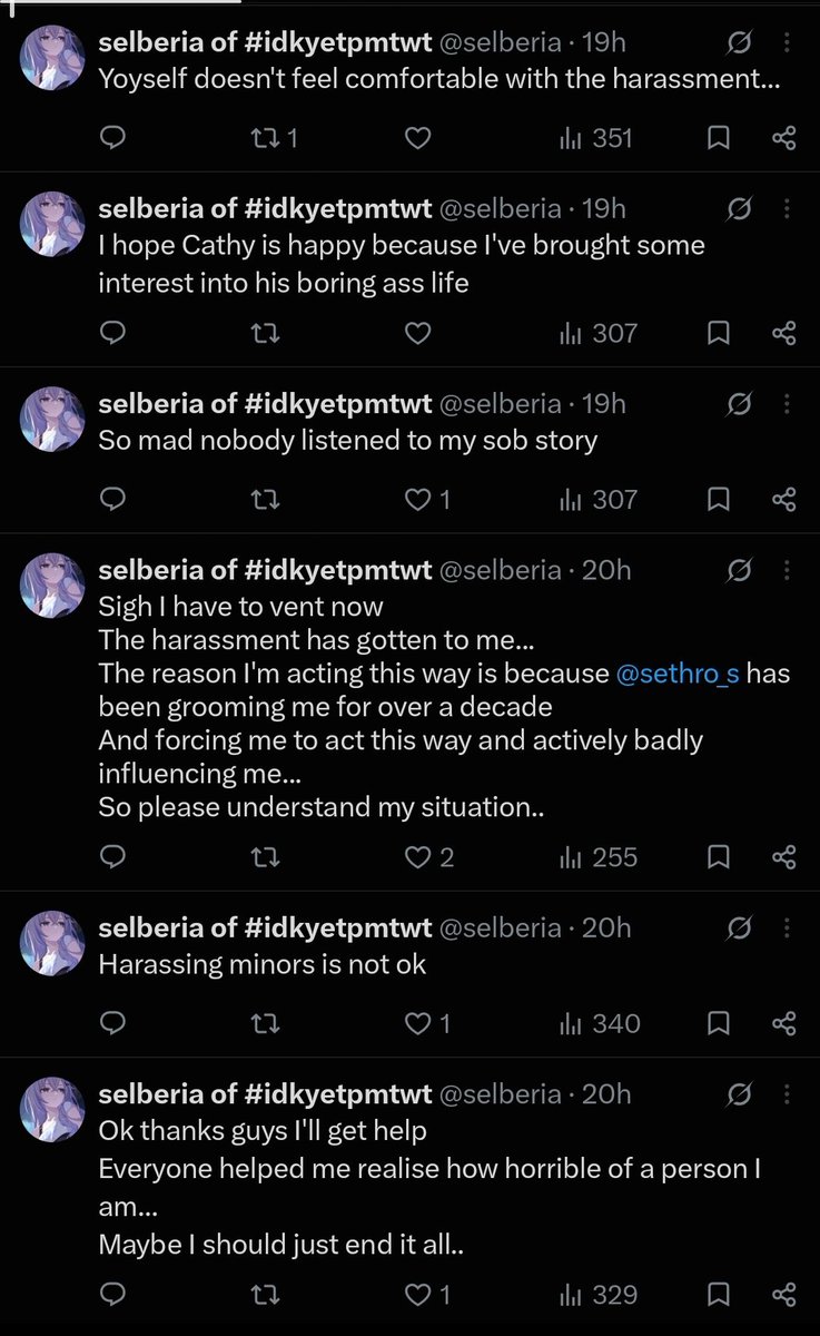 BelRei_Gen2002's tweet photo. You, a 16 year old, are posting tweets referencing shit you said and continue to drag it on, grow up and mature, you are genuinely a pathetic excuse of a human being

your twitter clout does not matrer, stop trying to drag shit about something you said that noone cares about https://t.co/UT9wjaGCwH