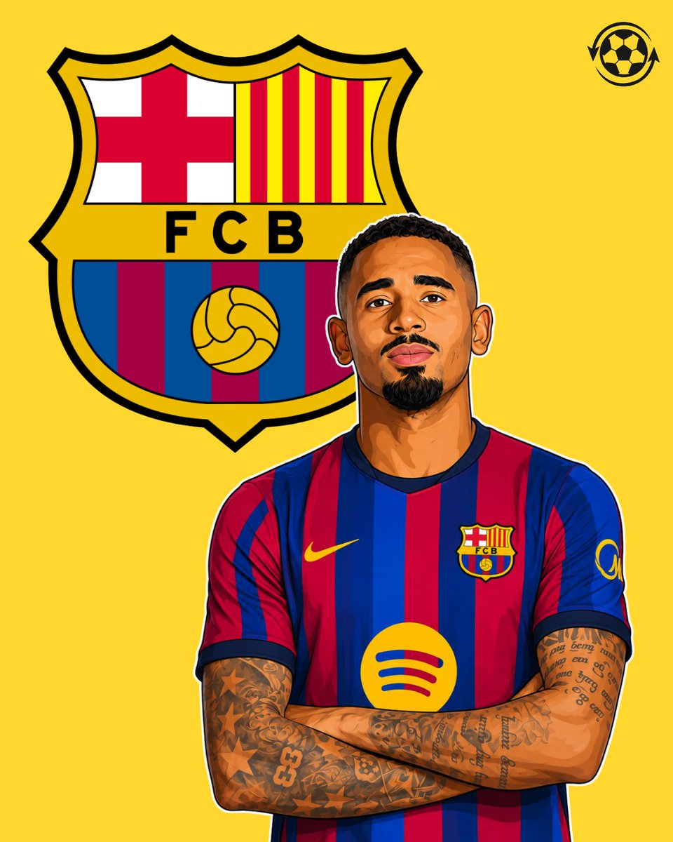 DeadlineDayLive's tweet photo. 🚨 Gabriel Jesus will wear the No.9 shirt at Barcelona.

(Source: @JijantesFC) https://t.co/HgHCU99yVd