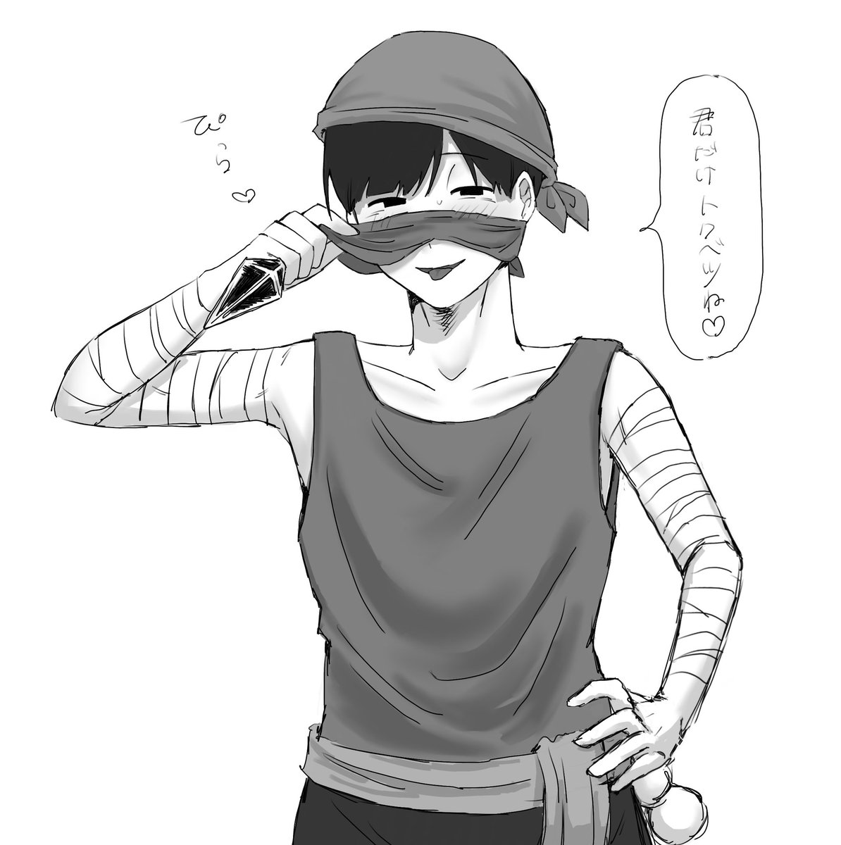 Ik1_suuhaa's tweet photo. リクエストありがとうございました❗️🪎
盗賊ハジメ（⚠️衣装捏造） #ぎなさんに描いたよ https://t.co/X5lOI2mgk9