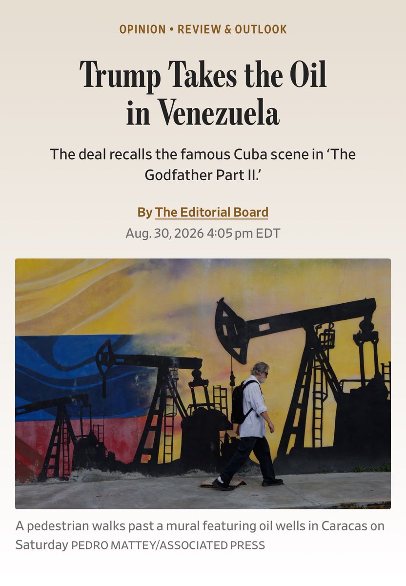 OrlvndoA's tweet photo. #AHORA | Editorial del WSJ dice que EEUU está fortaleciendo a Delcy Rodríguez, al menos en el corto plazo:

“El Gobierno de los EEUU se acuesta en la cama con una dictadora extranjera y su empresario favorito”. https://t.co/HabqCq33rq