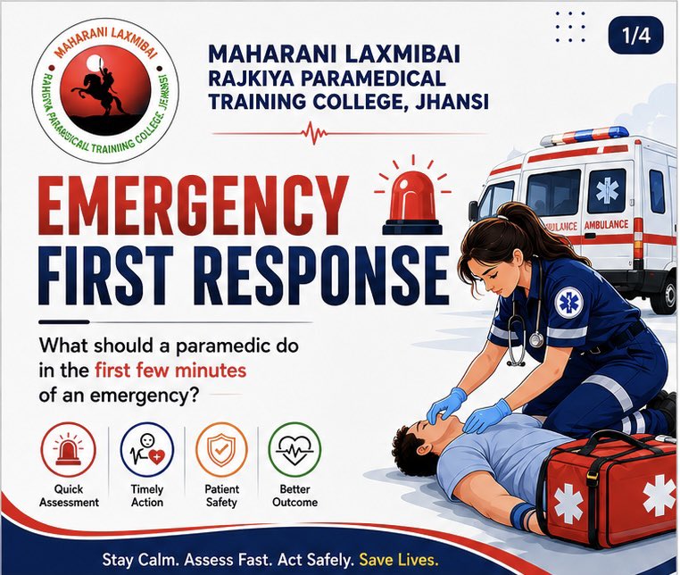 MLBPMTCJ's tweet photo. 🚨 🚑 Emergency First Response
In an emergency, every second matters. Paramedics must assess the scene, check ABCs, act quickly and ensure patient safety. Stay calm, respond fast and provide the right care—your actions can save a life. 🩺

#Paramedic #EmergencyCare #FirstResponse https://t.co/e9AIBLKHej