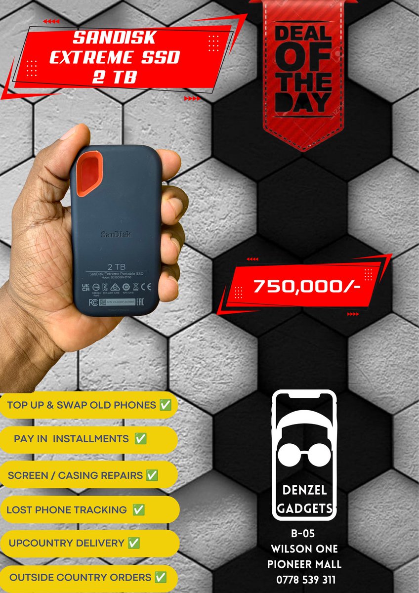 DGSuganda's tweet photo. @shudaise @Faizafabz Like this! For more, follow the Denzel Gadgets Uganda channel on WhatsApp: https://t.co/eZRWwfsYk9 https://t.co/iKx0EhVtTC