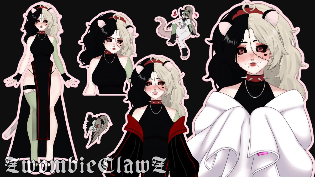 ZwombieClawZ's tweet photo. MODEL REVEAL!
Zwombie, my Zombie Opossum VTuber model! Based on my fursona~
#vtuber #vtuberdebut

[ 🎨Model Base: @maygebee ]
[ 🎨Sitting Fursona: Sheepishly ]
[ 🎨Smol Fursona Head: @ghxstlyee ] https://t.co/5oJwkLyZUm