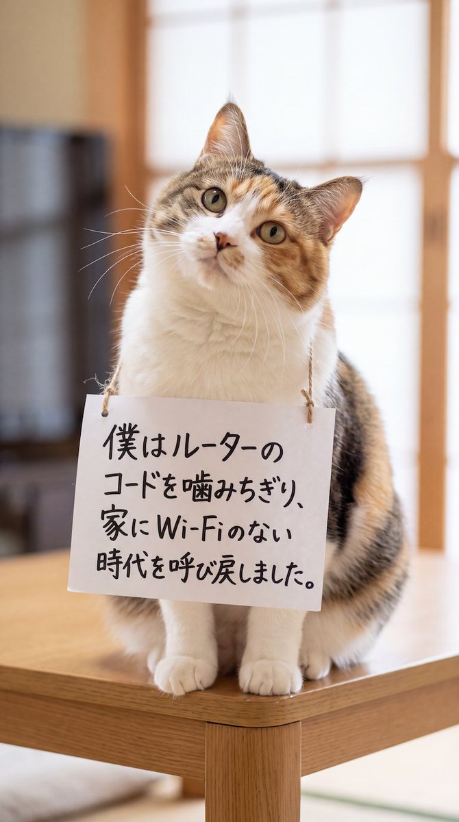wa_cats's tweet photo. 「はて？なんのことやら」 https://t.co/Chata736AG